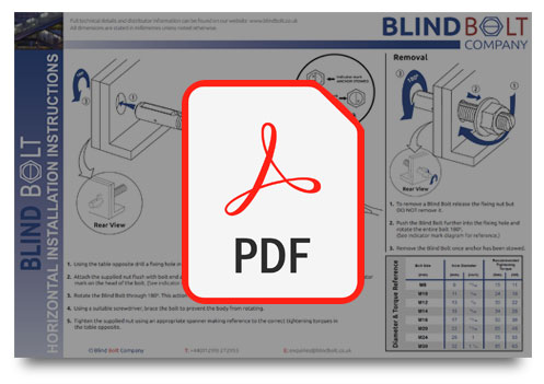 Blind Bolt Fitting Instructions